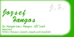 jozsef hangos business card